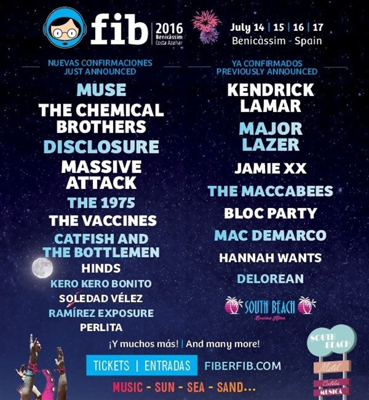 El FIB 2016 sorprende con Muse y The Chemical Brothers