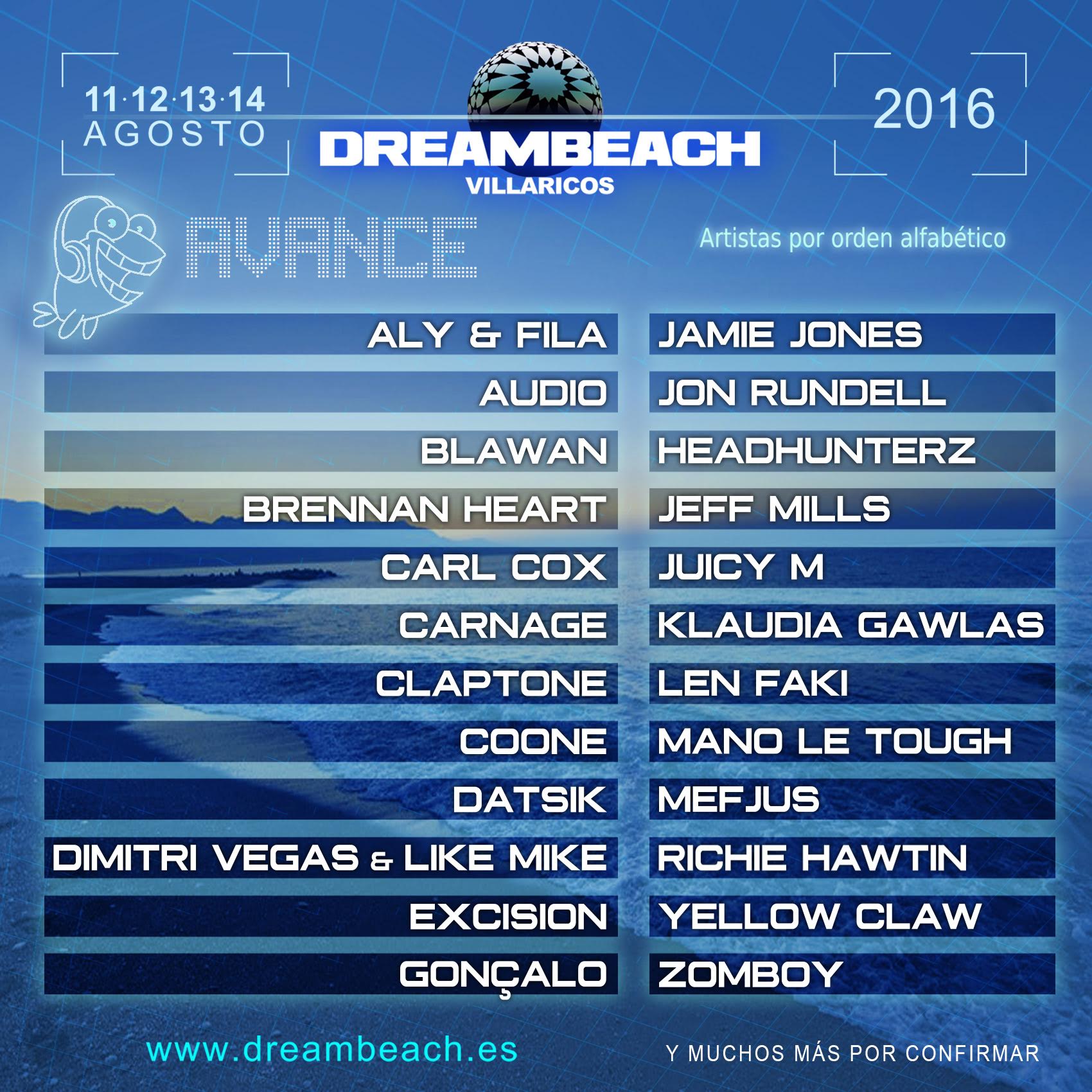 El Dreambeach Villaricos sigue completando su cartel