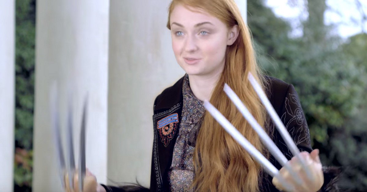 Sophie Turner imitando a sus compañeros de 'Juego de Tronos' y 'X-Men'