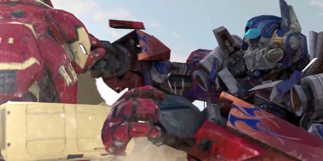 Iron Man vs Optimus Prime en un espectacular duelo