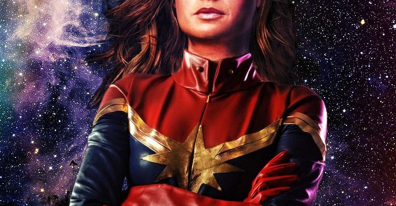 Brie Larson como la Capitana Marvel preparándose como nueva superheroína Marvel