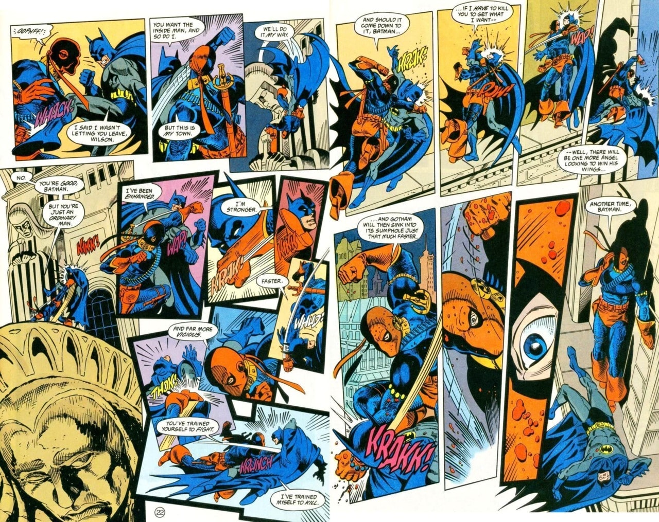  Las 5 mejores peleas de Batman y Deathstroke