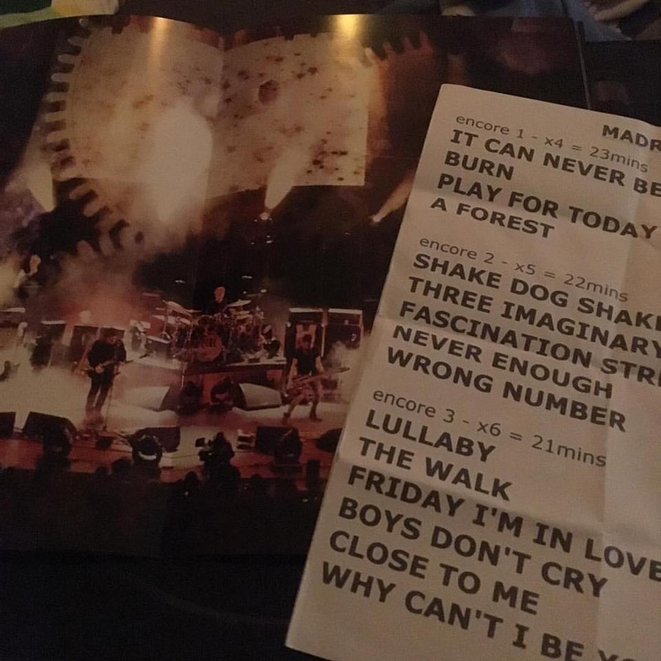 the cure tracklist madrid