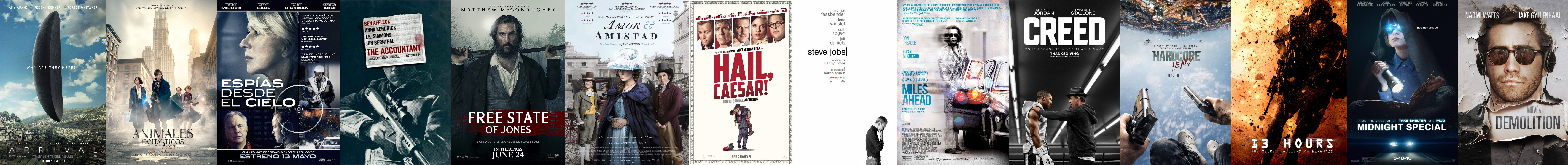 Las 25 mejores películas de 2016