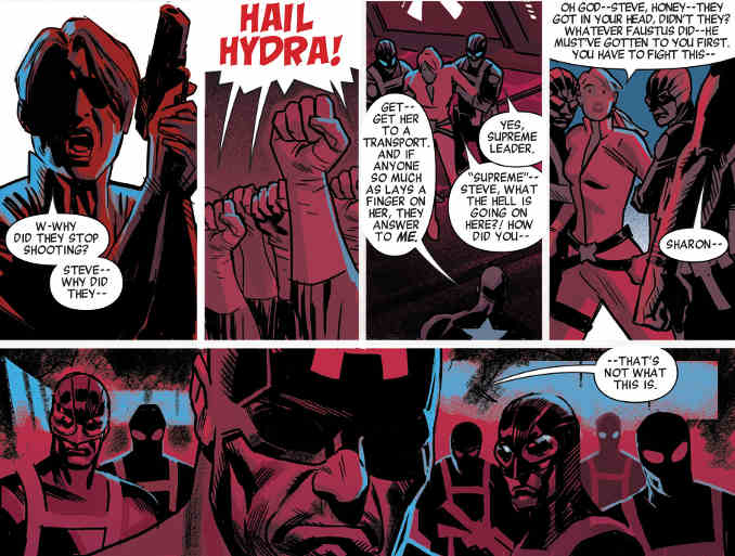 El Capitán América Hydra levanta el Mjolnir en 'Imperio Secreto'