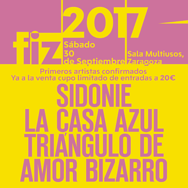 Se presenta el cartel del FIZ con grandes nombres