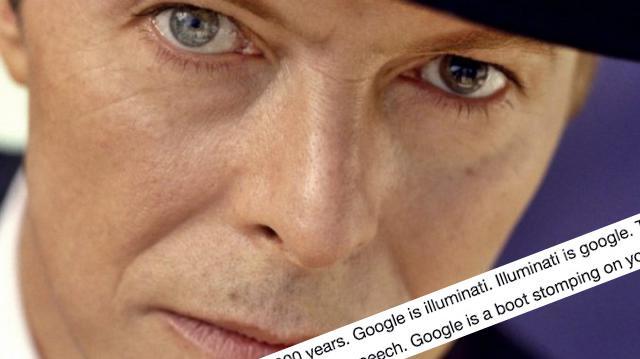 La advertencia profética de David Bowie sobre Google y los Illuminati