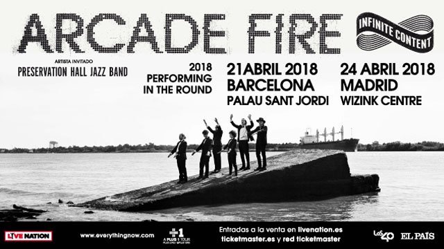 Arcade Fire visitarán Madrid y Barcelona la próxima primavera