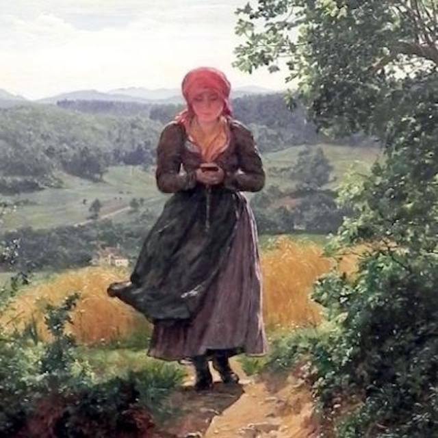 La chica que usó un teléfono móvil en 1850