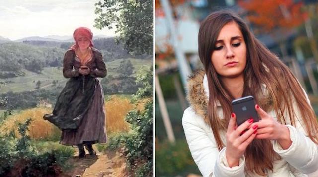 La chica que usó un teléfono móvil en 1850