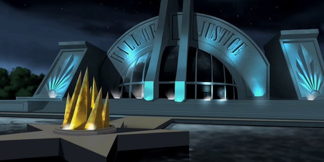 ¿Es este el Salón de la Justicia de Justice League?