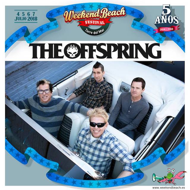 The Offspring reventará el verano en el Weekend Beach Festival