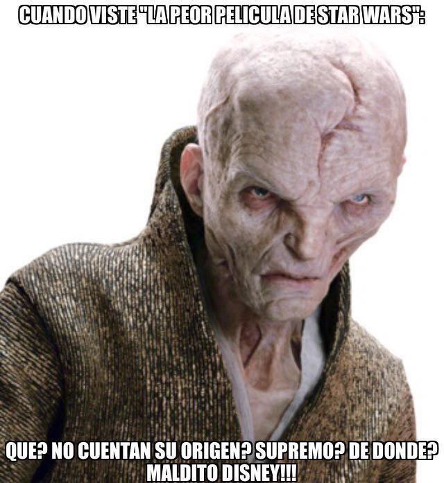 50 críticas estúpidas contra Star Wars: Los Últimos Jedi que no tienen sentido