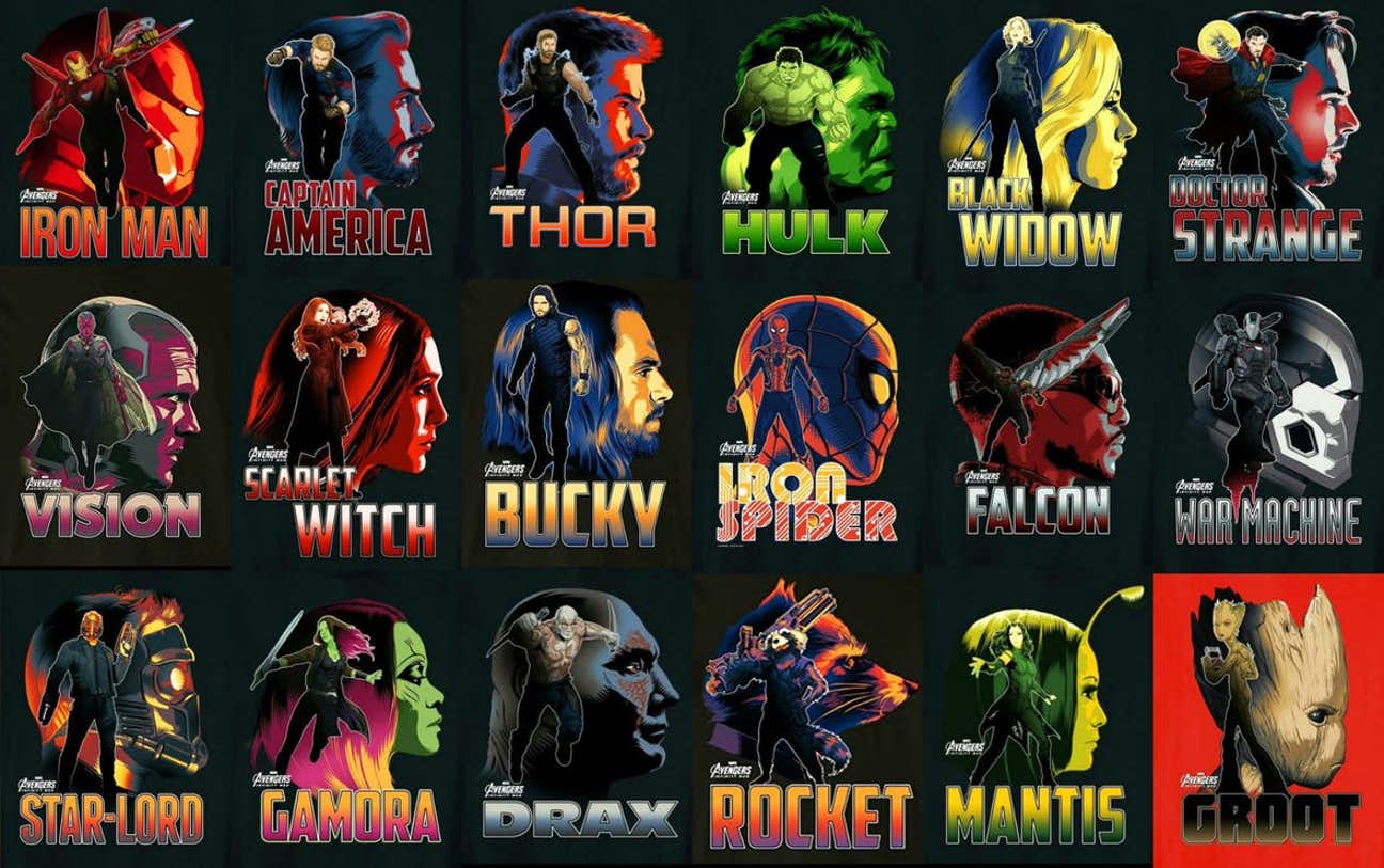 18 nuevos pósters de Vengadores: Infinity War