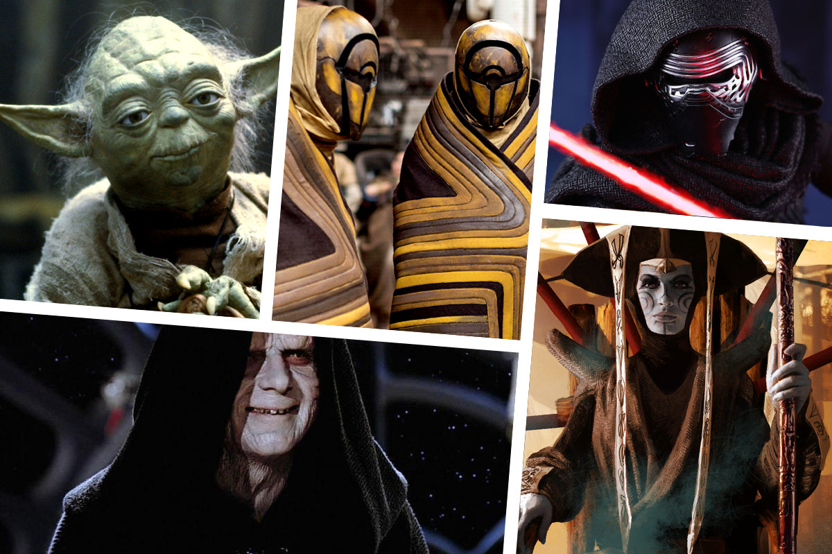 Todas las órdenes y cultos de la Fuerza de Star Wars