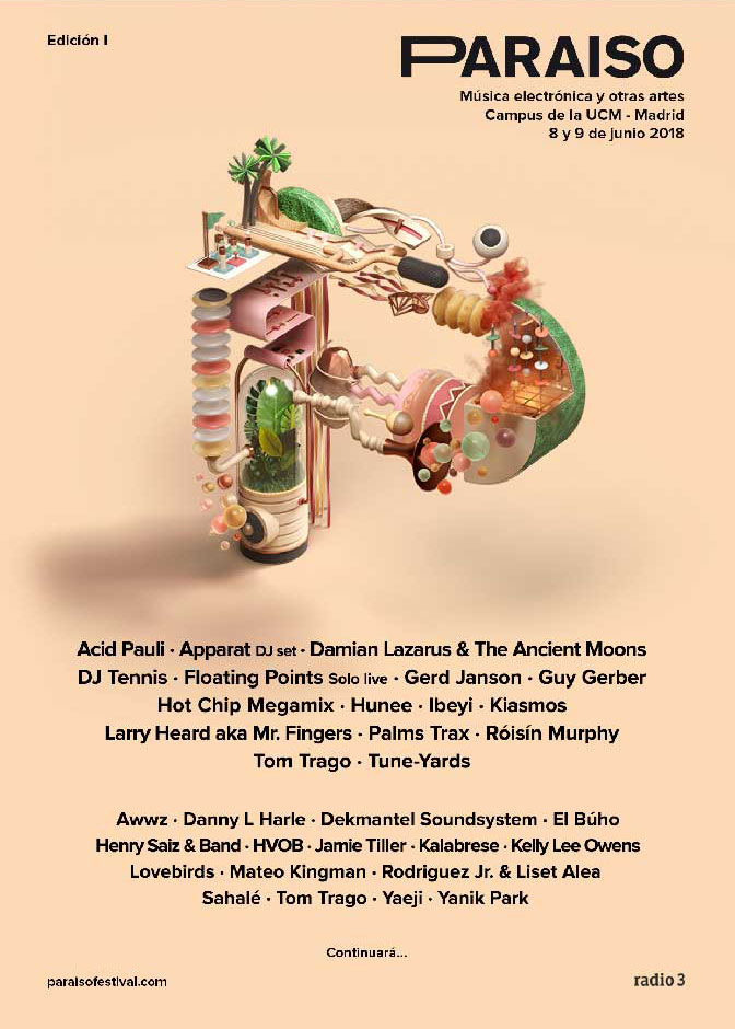 Festival Paraíso suma nombres con: Floating Points,, Hot Chip Megamix o Apparat