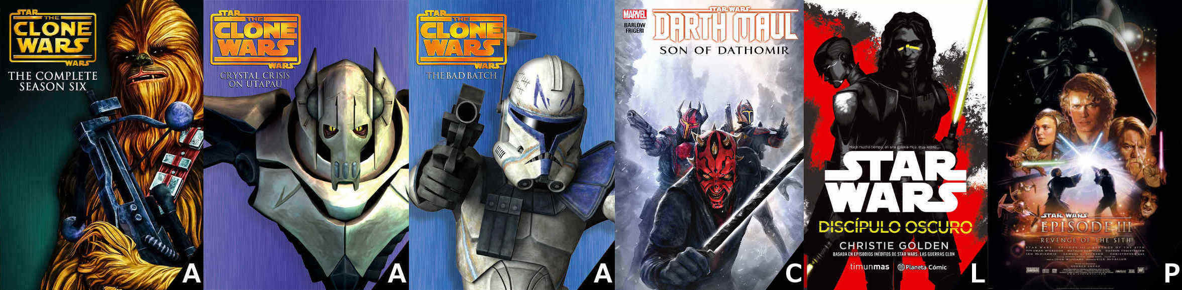 Guía de Star Wars con el orden de todas las películas, novelas, series y comics del canon