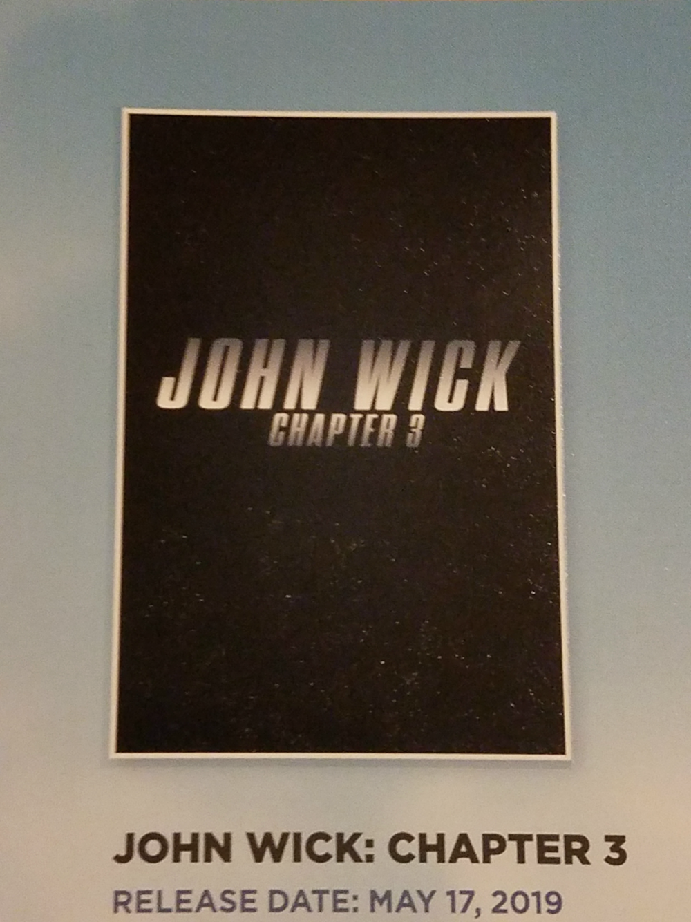 Primer póster de John Wick 3 y sinopsis oficial
