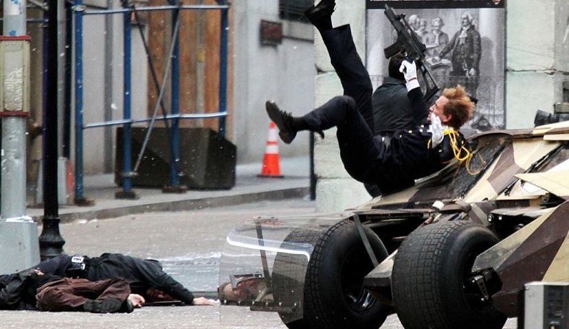 Stuntman died filming Batman car chase