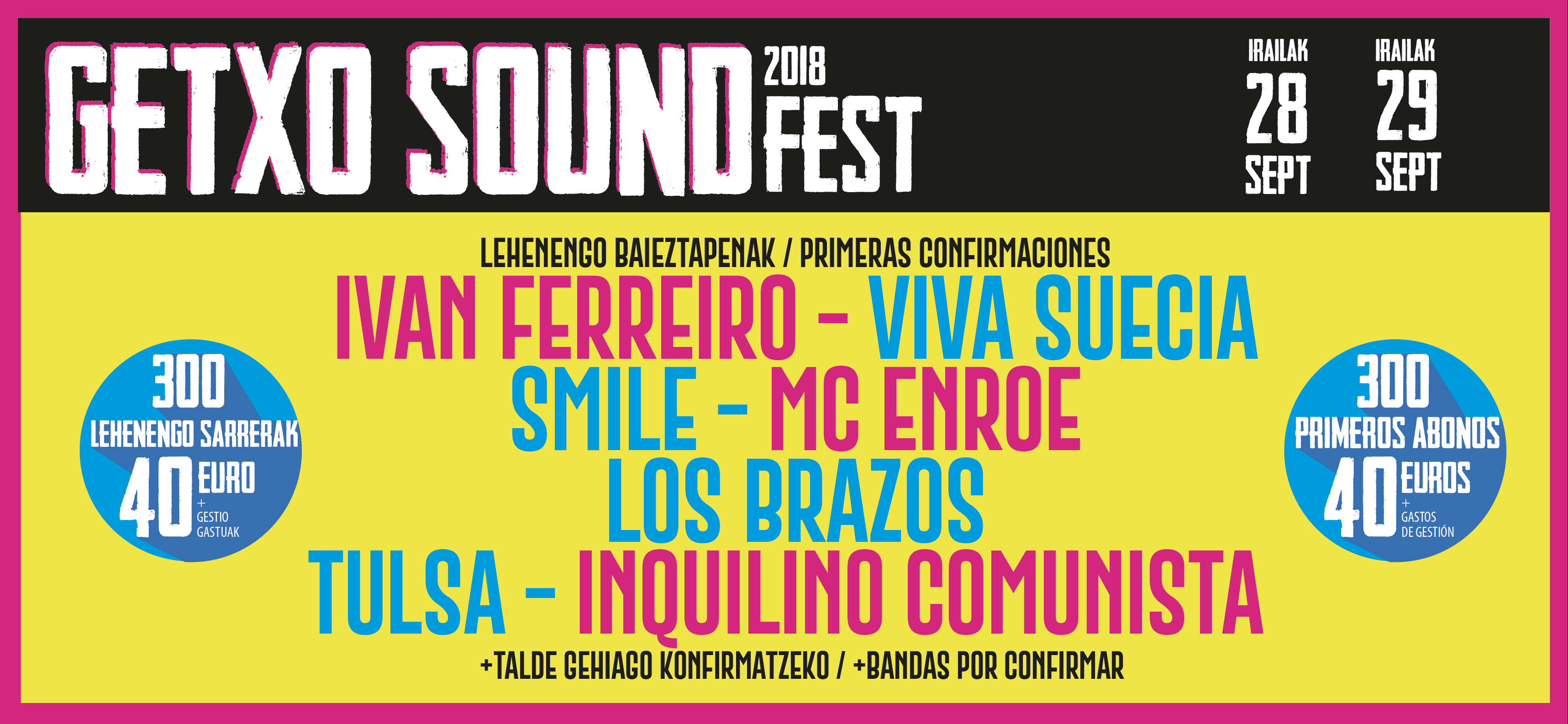 Se presenta el cartel de Getxo Sound Fest