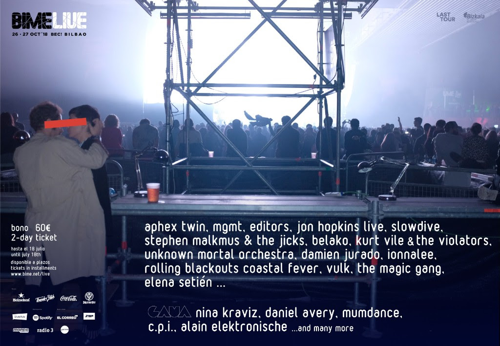 Aphex Twin, MGMT, Nina Kraviz y Editors en BIME Live 2018
