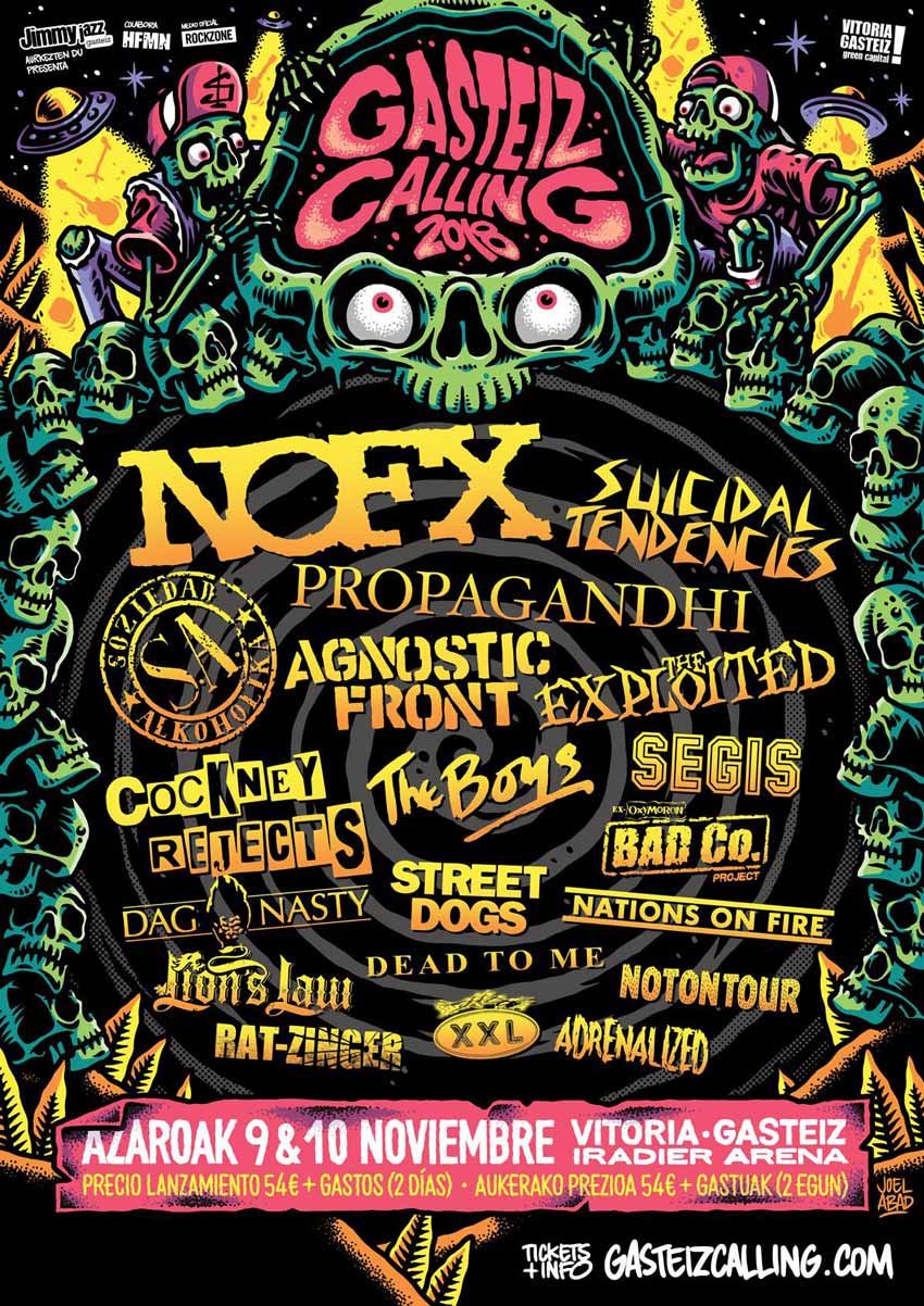 NOFX cierra el cartel de Gasteiz Calling