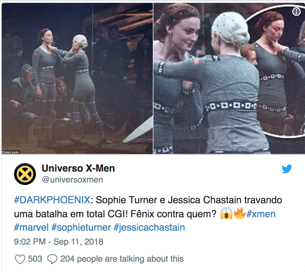 Filtradas las primeras imágenes del nuevo rodaje de X-Men: Dark Phoenix