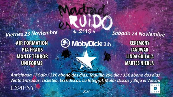 Madrid es Ruido 2018, vuelven el mejor shoegaze y dream pop a la capital