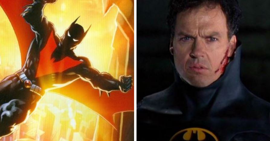 Planes para una película de Batman Beyond, con Michael Keaton como el Batman original Bruce Wayne