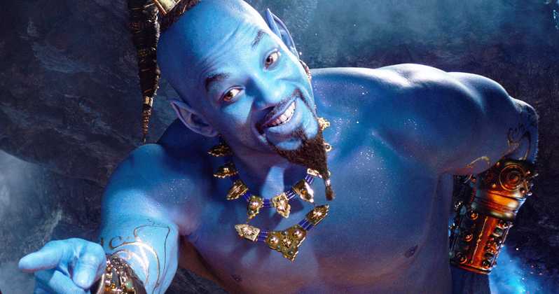 El primer vistazo de Will Smith como el genio de Aladdin desata internet