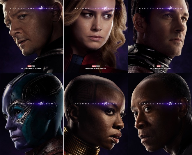 Nuevos posters de 'Vengadores: Endgame' revelan el destino final de los personajes