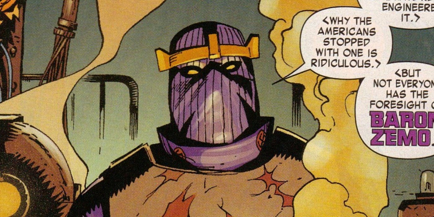 5 razones por las que el Barón Zemo es el villano más mortífero del Capitán América (y 5 por las que siempre será Red Skull) 1