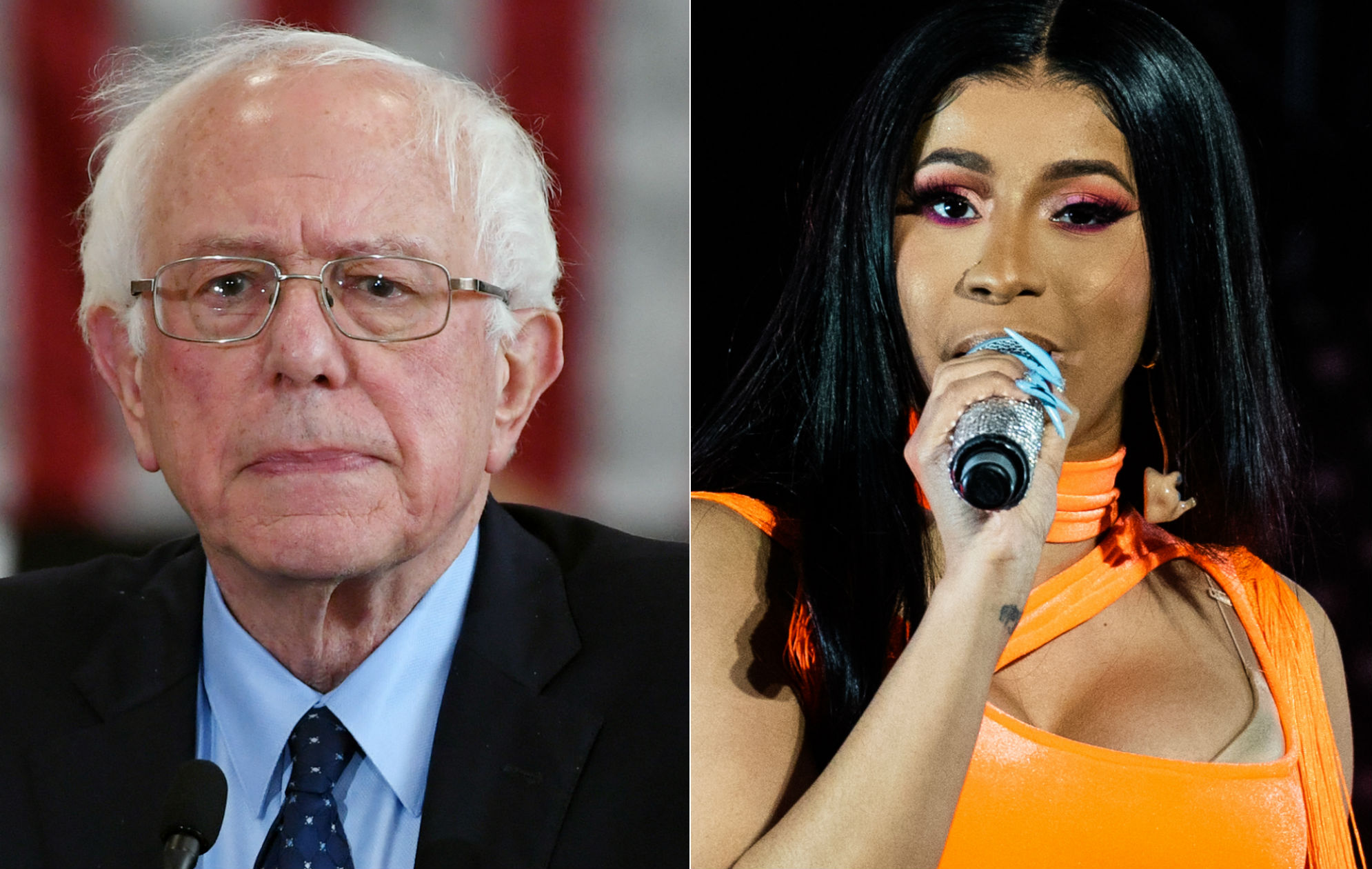 Vea a Bernie Sanders formando equipo con Cardi B en el nuevo vídeo de la campaña 2020