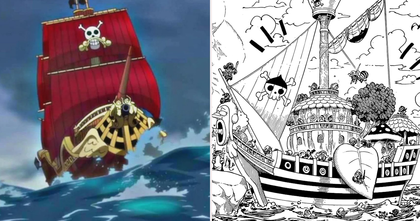 Los mejores y peores barcos de One Piece.