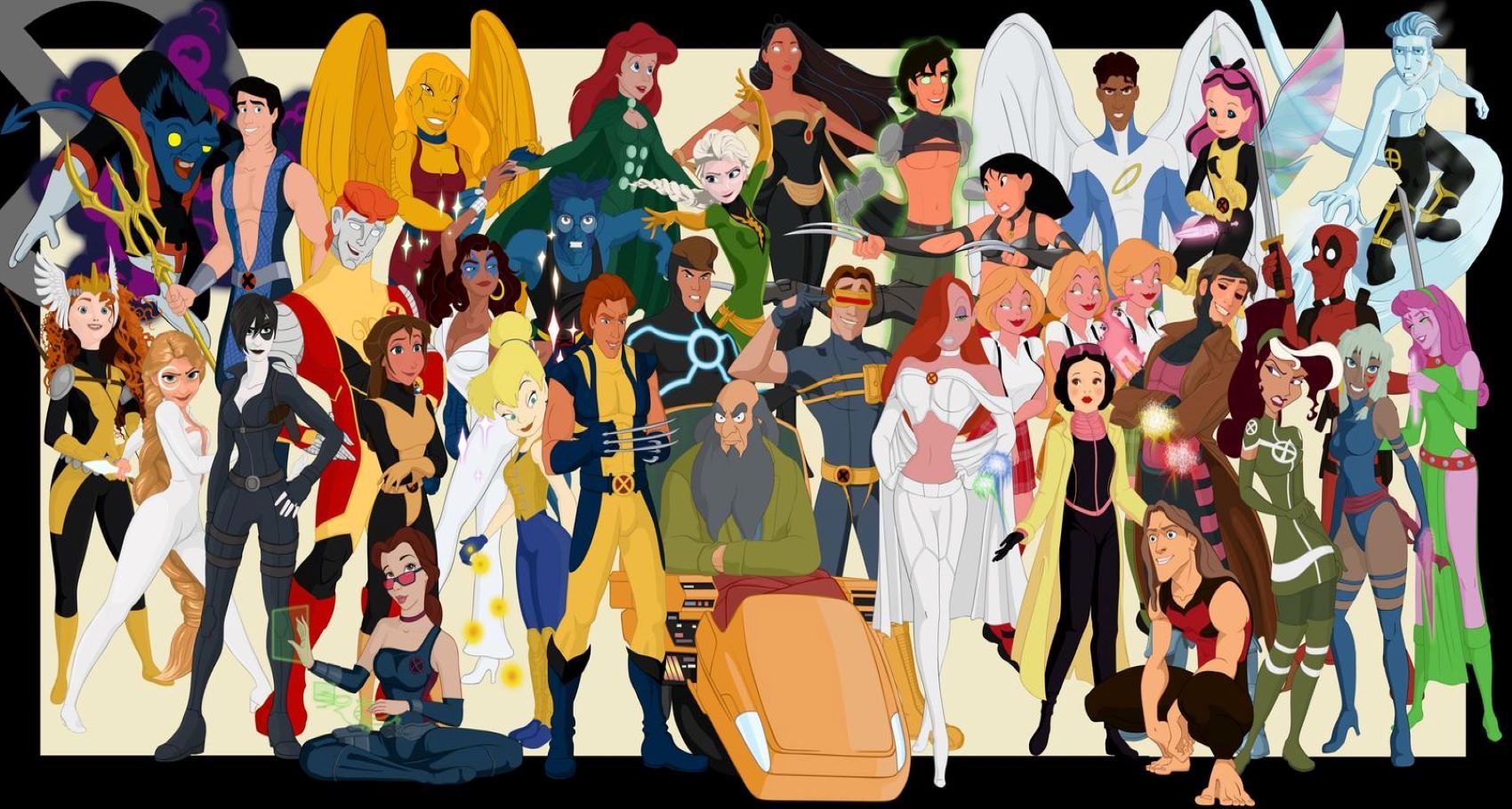 Los  X-Men reimaginados como personajes Disney