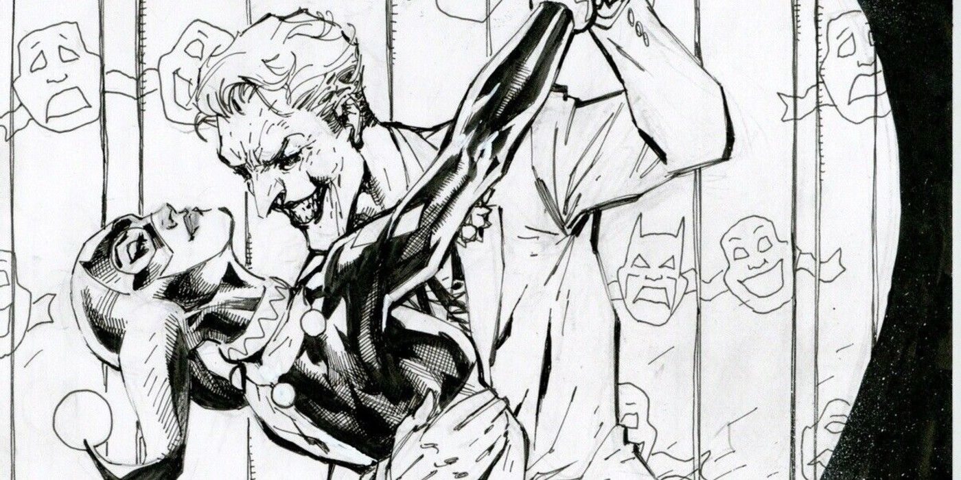 DC Comics revela un boceto del Joker y Harley Quinn