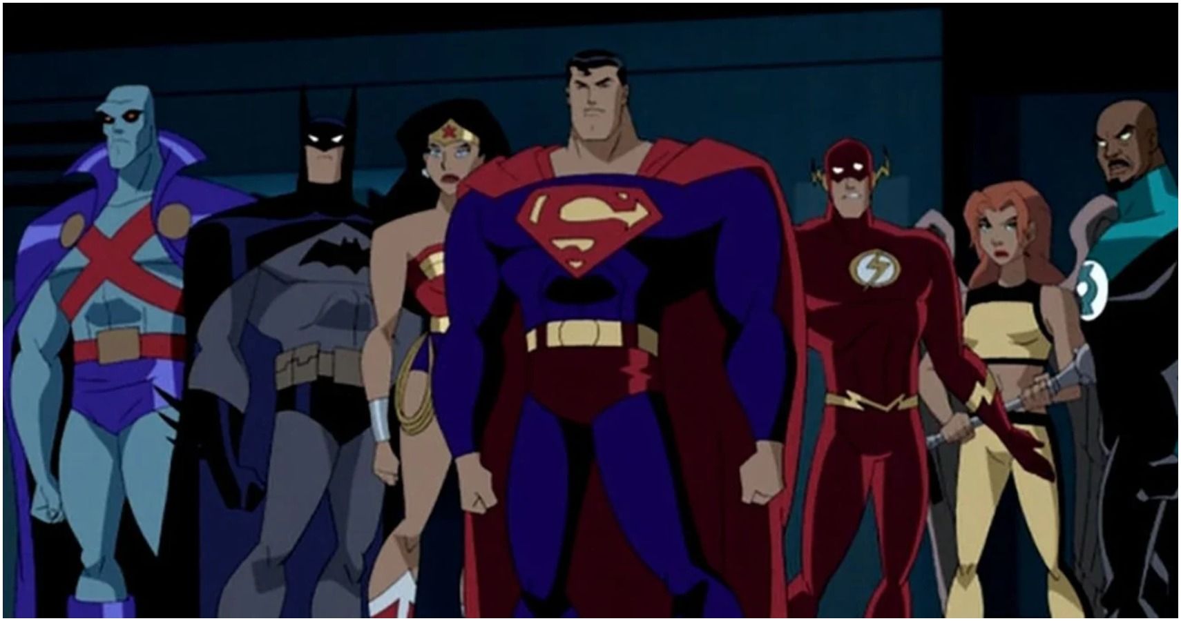 Cada miembro de la Liga de la Justicia de DCAU clasificado por la frecuencia con que apareció en la serie original