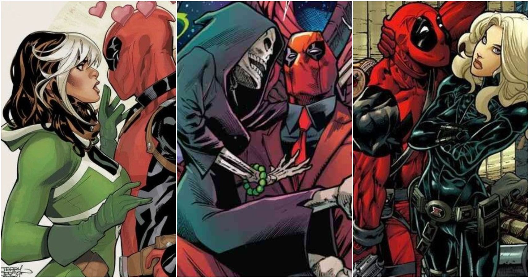Deadpool: 10 de sus intereses amorosos, clasificados de peor a mejor