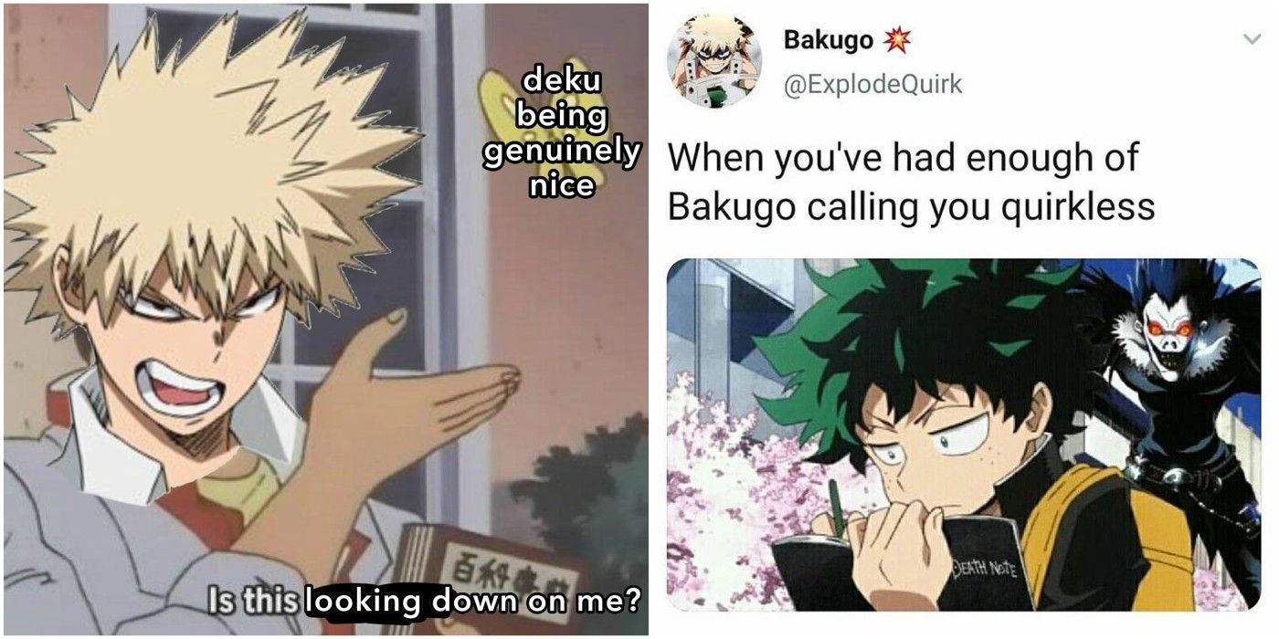 Mi Academia de Héroes: 10 divertidísimos memes de Deku y Bakugo que son muy graciosos