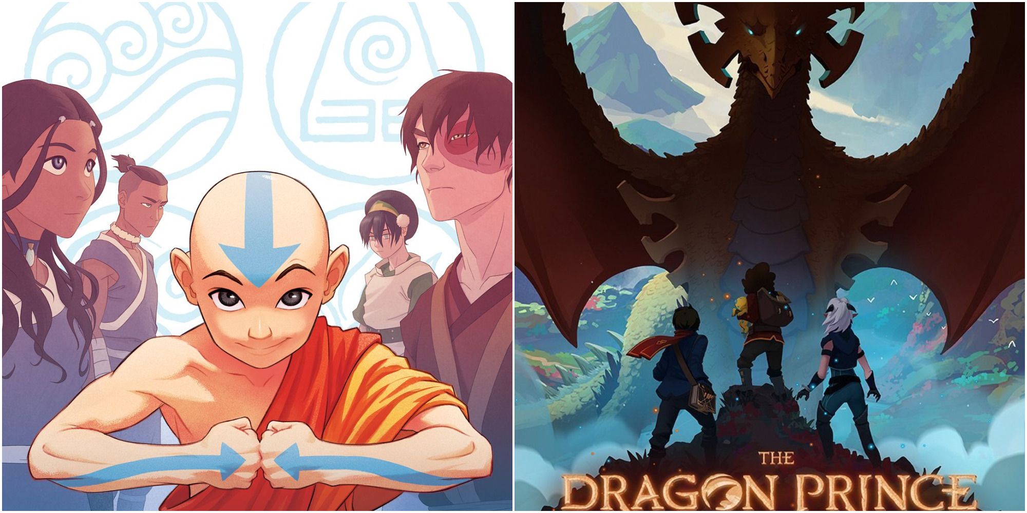5 maneras en que el príncipe dragón de Netflix es como Avatar: El último maestro aire