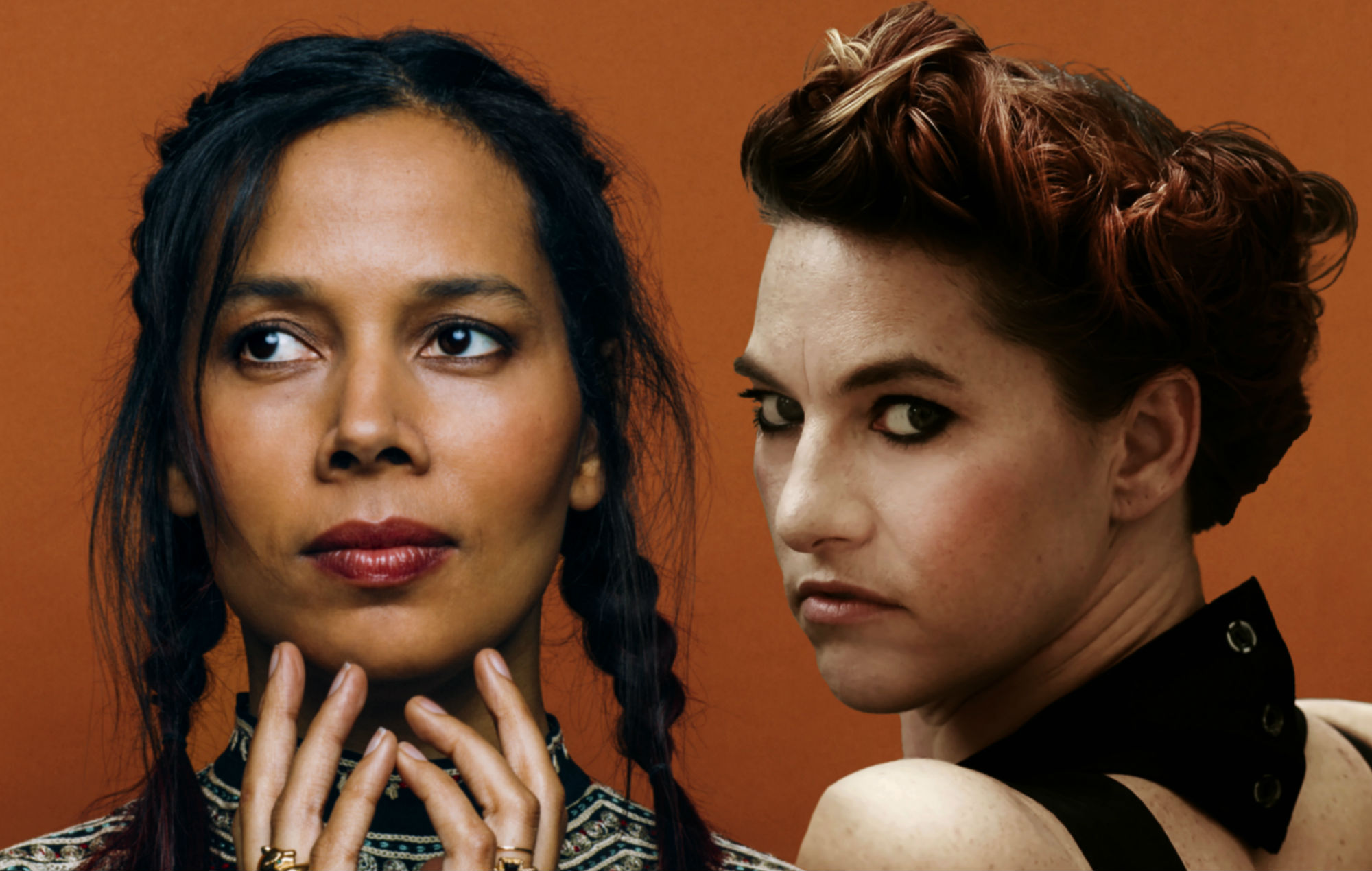 Amanda Palmer y Rhiannon Giddens en su portada de 