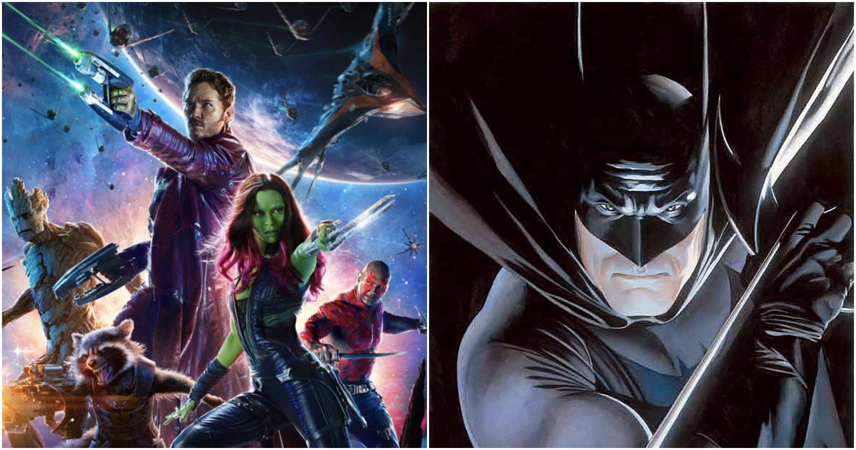 Cómo cada Guardián de la Galaxia de la MCU se levantaría contra Batman en una pelea