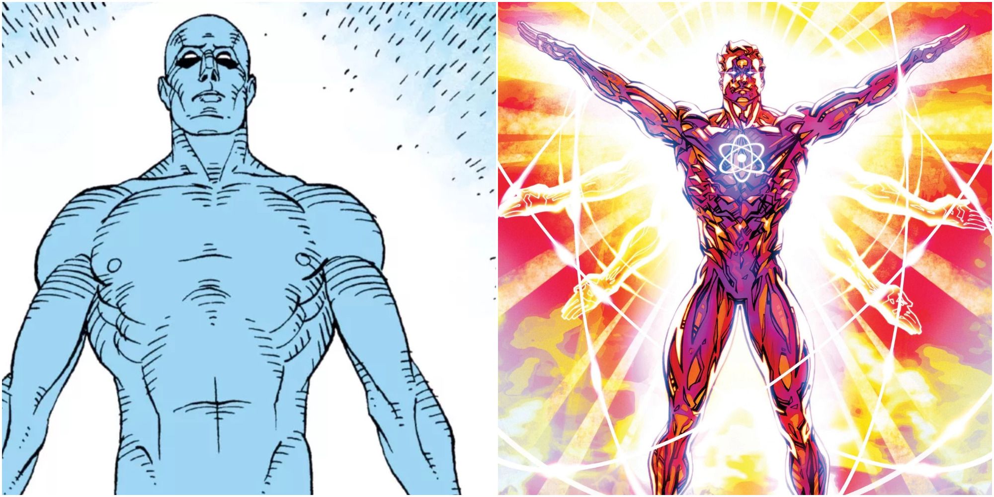 El Doctor Manhattan contra el Capitán Átomo