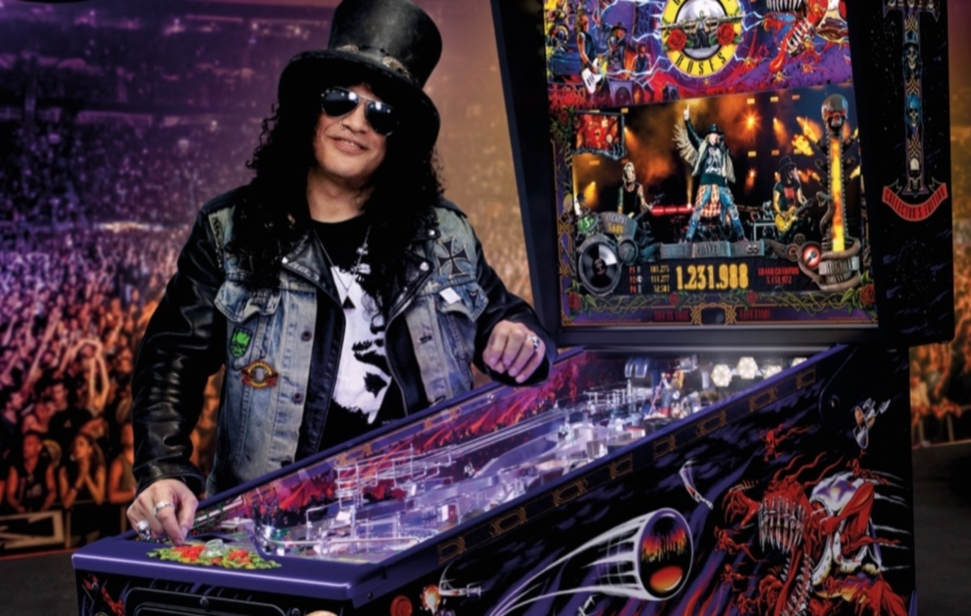 Guns N' Roses lanza su propia máquina de pinball "No en esta vida"...