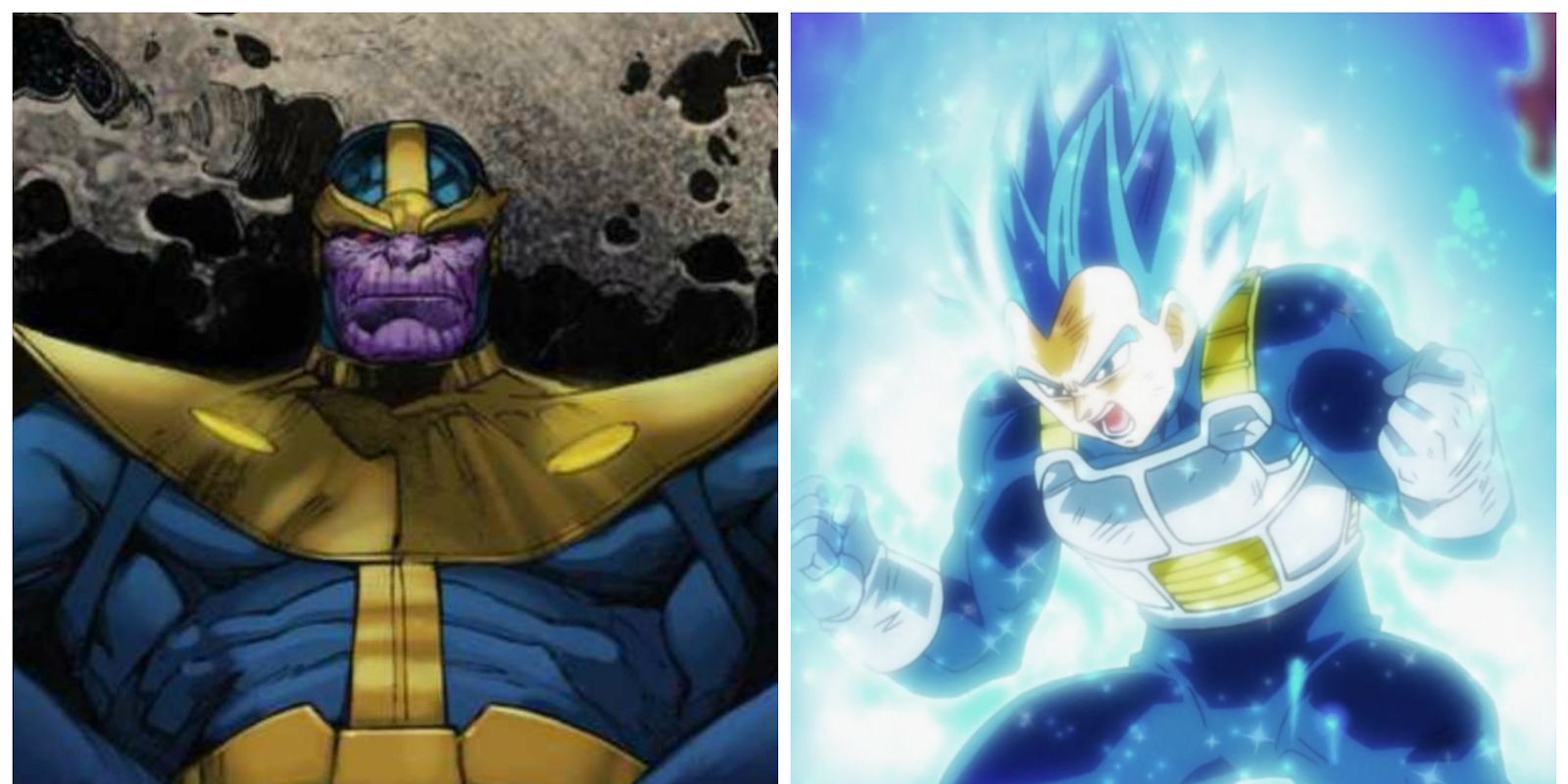 Super Saiyan Blue Vegeta Vs Thanos: ¿Quién ganaría?