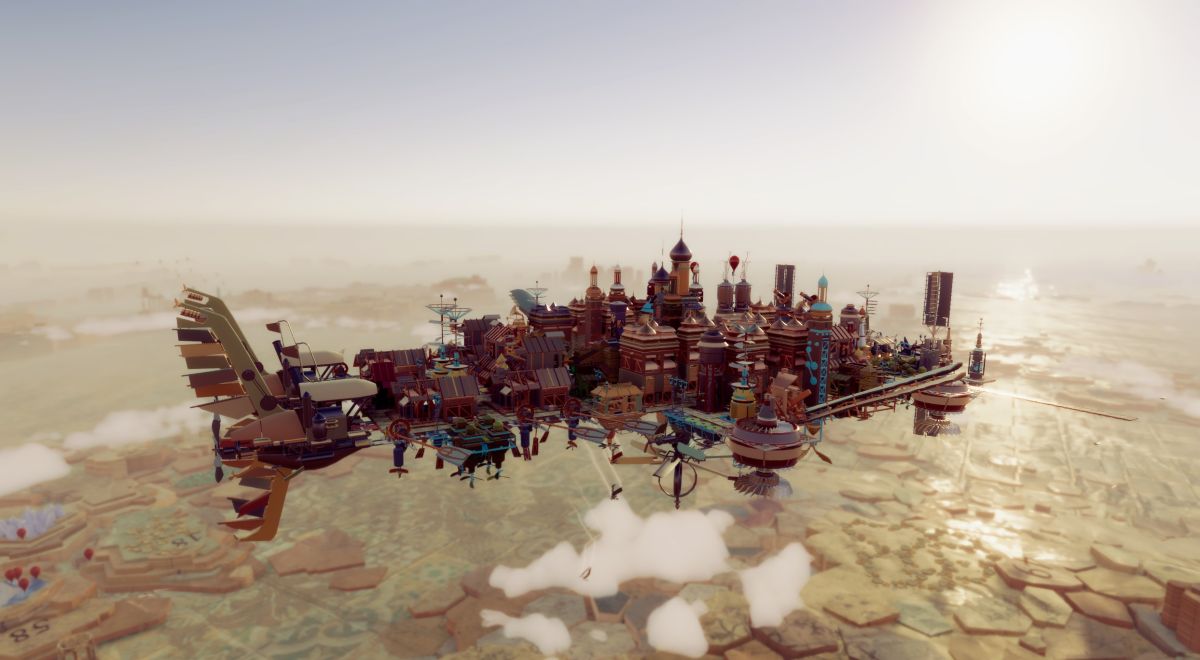 El Reino Aerotransportado es un hipnótico constructor de ciudades donde la gravedad es su único enemigo