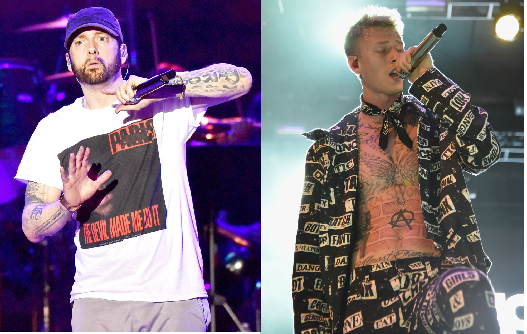 Machine Gun Kelly responde a la última disertación de Eminem en su nuevo álbum