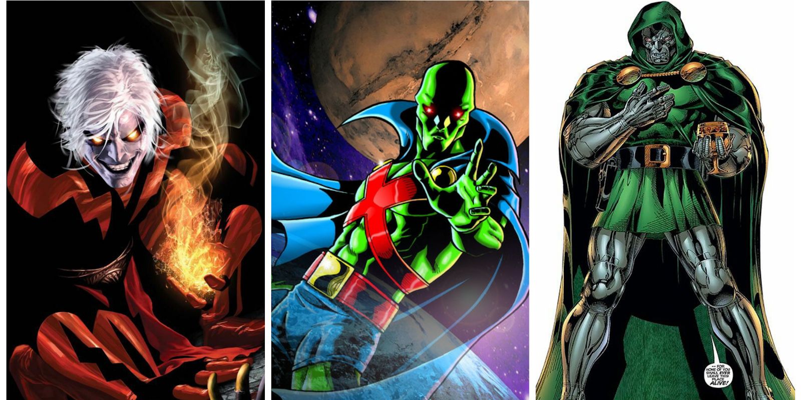 10 Supervillanos Maravillosos que pueden aniquilar a un cazador de hombres marciano