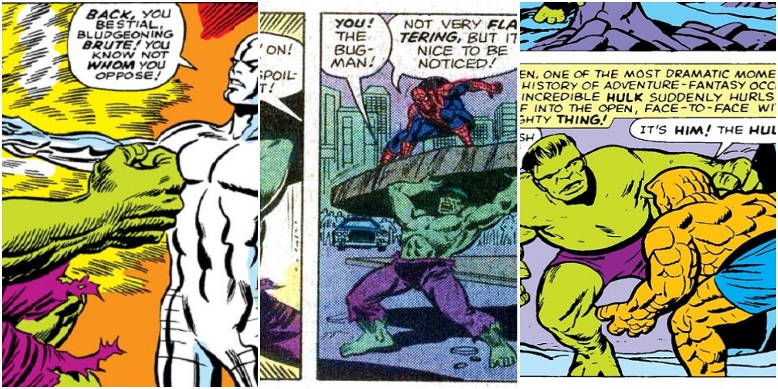 Los 10 primeros superhéroes de Marvel El combate de Hulk (en orden cronológico)