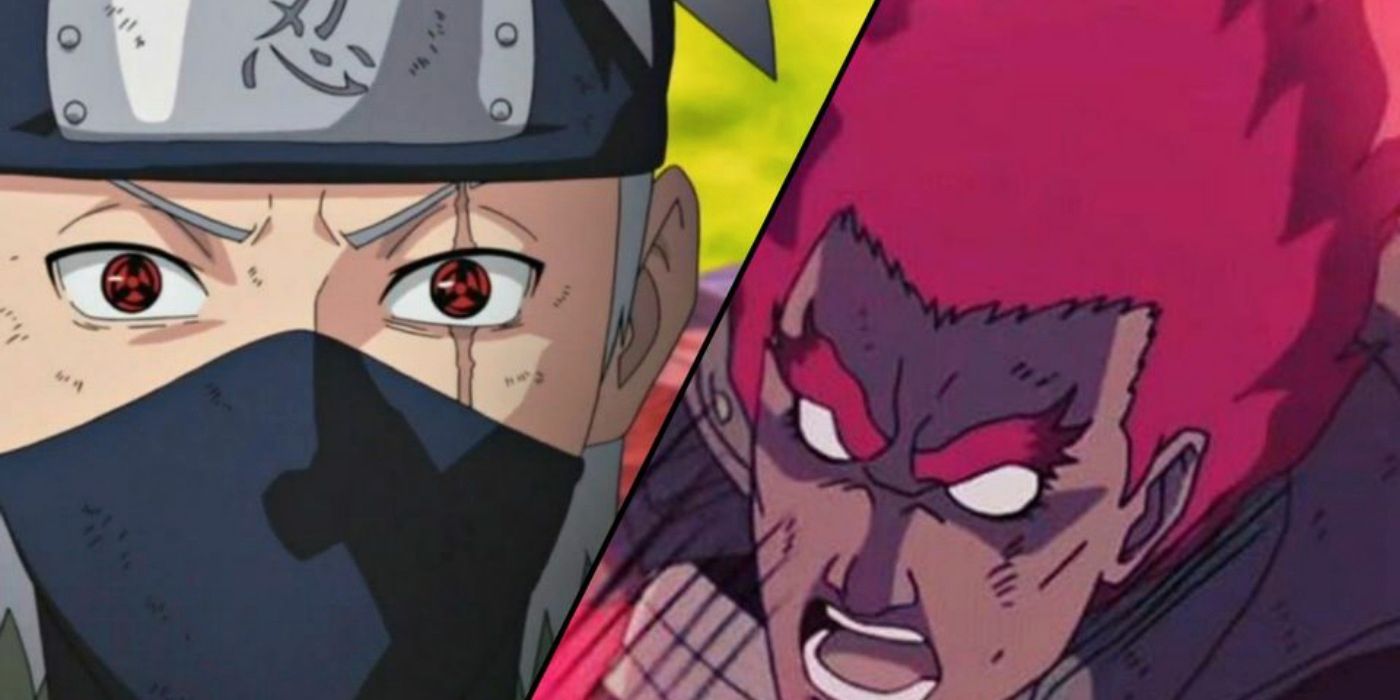 Naruto 5 usuarios de Taijutsu en el nivel del tipo del poder (y 5 que están por debajo de él